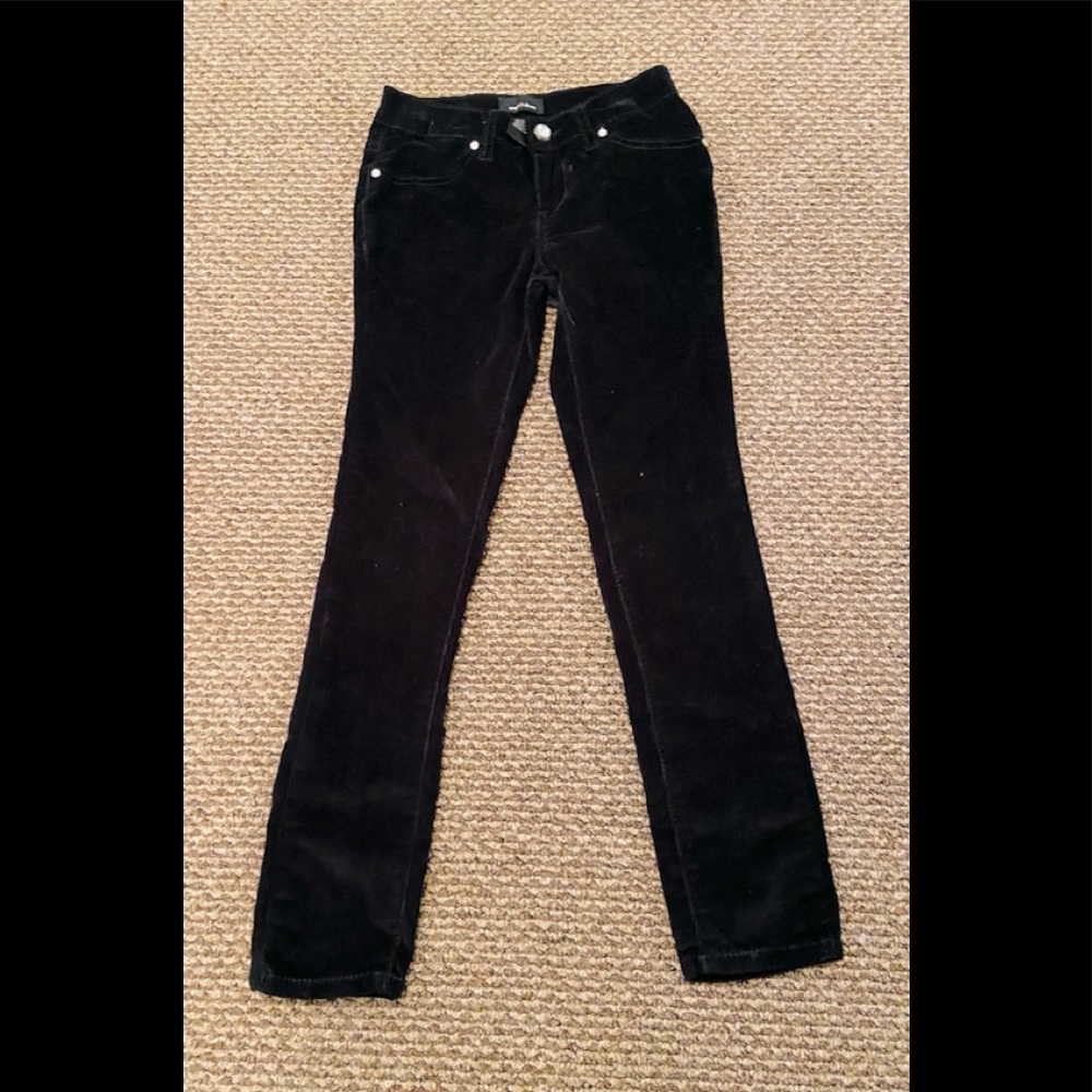 Corduroy Black Straight Leg Pants